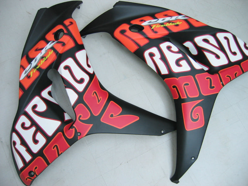 Fairings 2006-2007 Honda CBR 1000 RR Svart Gul Valentino Rossi Racing Generisk