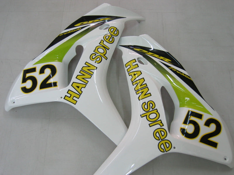 Verkleidungen 2006–2007 Honda CBR 1000 RR Weiß Nr. 52 Hannspree Generic