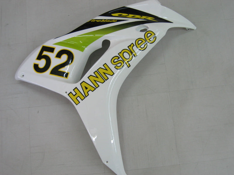 Carenados 2006-2007 Honda CBR 1000 RR Blanco No. 52 Hannspree Genérico