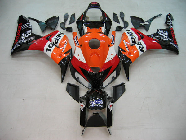 Owiewki 2006-2007 Honda CBR 1000 RR Czarny Pomarańczowy Repsol Racing Generic