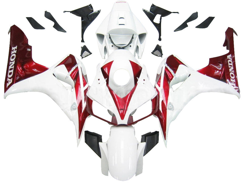 Fairings 2006-2007 Honda CBR 1000 RR White & Cherry Red Honda Generic