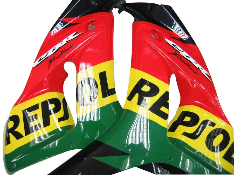 Fairings 2006-2007 Honda CBR 1000 RR Rød Gul Grønn CBR Racing Generisk