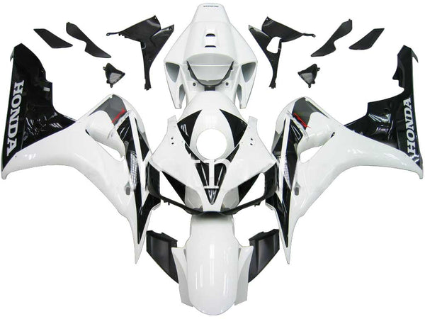 Fairing 2006-2007 Honda CBR 1000 RR Vit och svart CBR Racin Generic