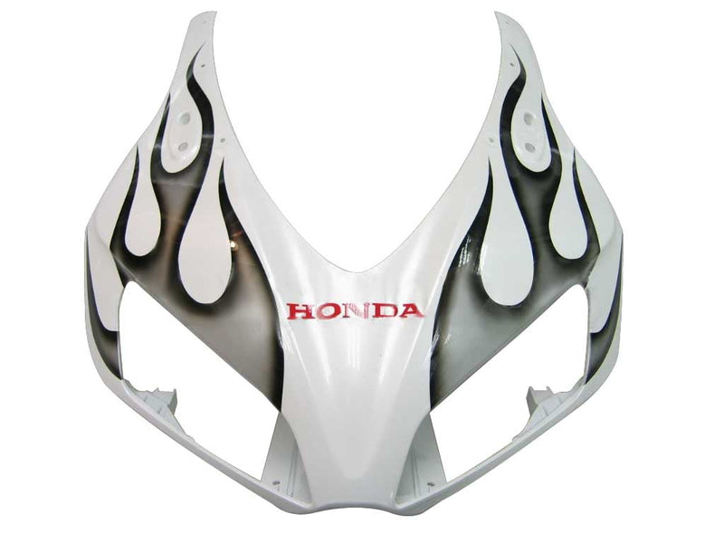 Fairings 2006-2007 Honda CBR 1000 RR White and Black Silver Flame Generic