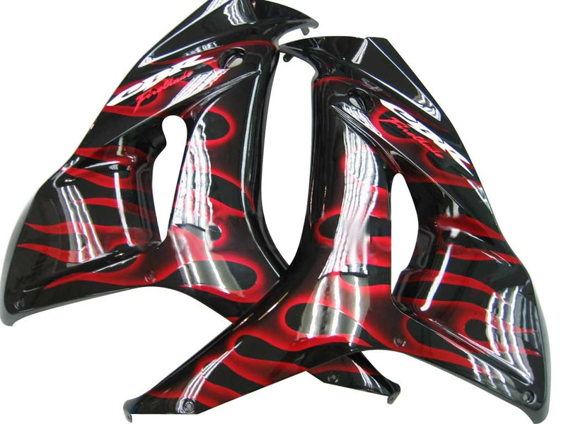 Owiewki 2006-2007 Honda CBR 1000 RR Black & Red Flame Racing Generic