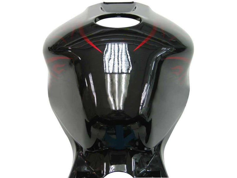 Fairings 2006-2007 Honda CBR 1000 RR Black & Red Flame Shark Racing Generisk