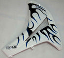 Fairings 2008-2011 Honda CBR 1000 RR White & Blue Black Flame Generic
