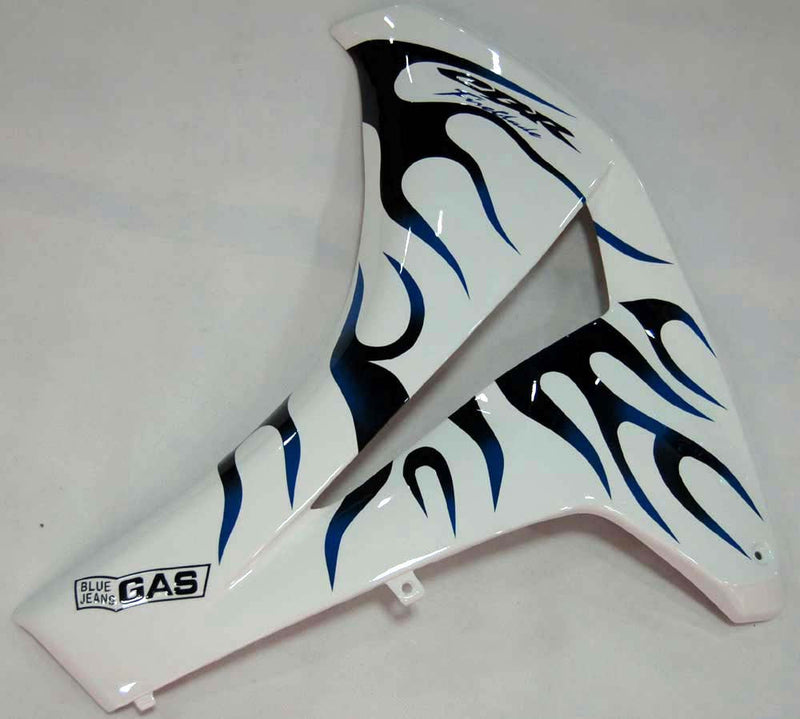 Carenados 2008-2011 Honda CBR 1000 RR Blanco y Azul Negro Llama Genérico