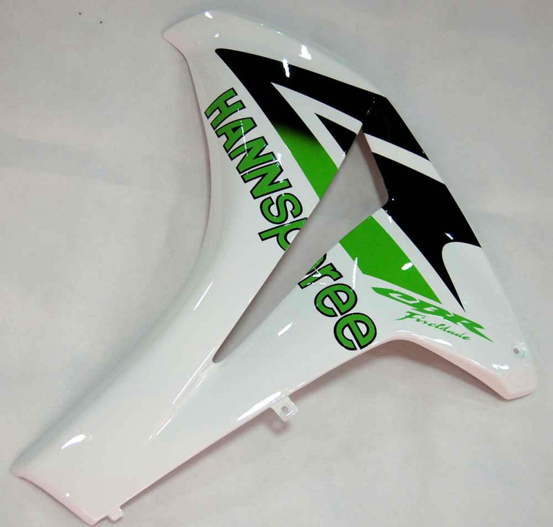 Fairings 2008-2011 Honda CBR 1000 RR Hvit Grønn Hannspree Racing Generisk