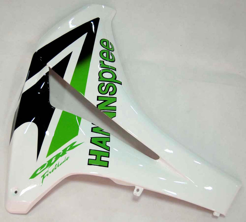 Fairings 2008-2011 Honda CBR 1000 RR Hvit Grønn Hannspree Racing Generisk