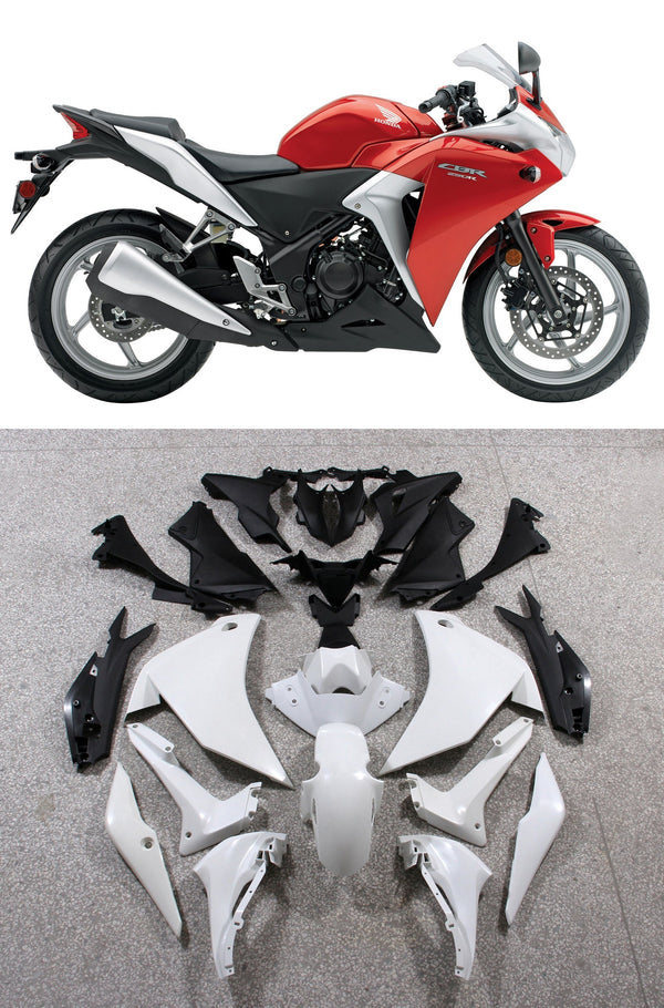 Fairings 2011-2015 Honda CBR250R Rød Sølv CBR Generisk