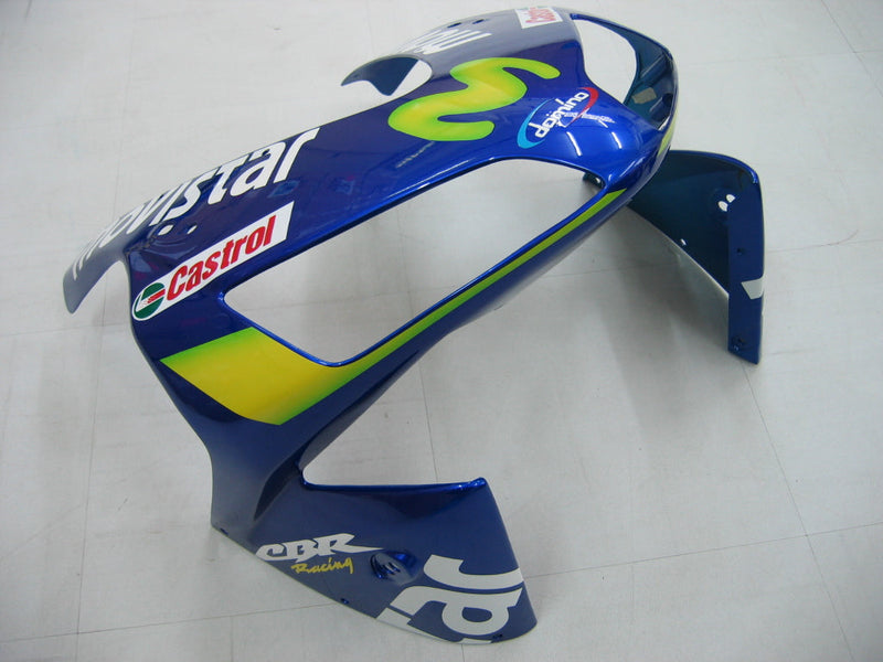 Fairings 2003-2004 Honda CBR 600 RR Blå og Grønn Movistar Racing Generisk