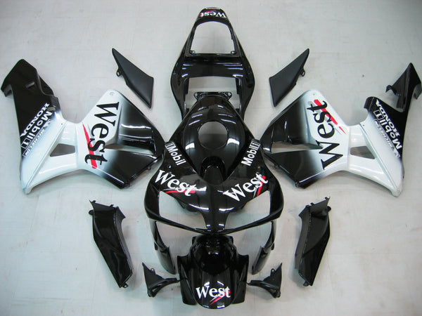 Carenados 2003-2004 Honda CBR 600 RR Negro West Racing Genérico