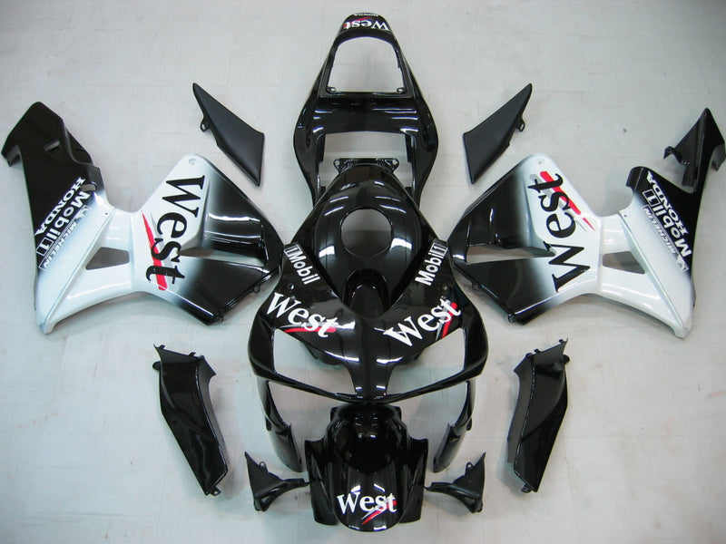 Fairings 2003-2004 Honda CBR 600 RR Black West Racing Generic