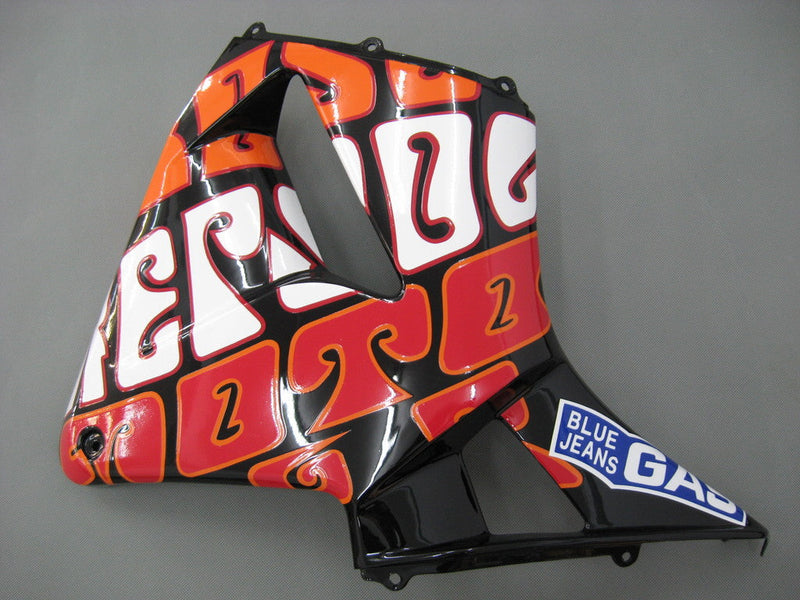 Verkleidungen 2003-2004 Honda CBR 600 RR Gelb Schwarz Valentino Rossi Repsol Moto Generic