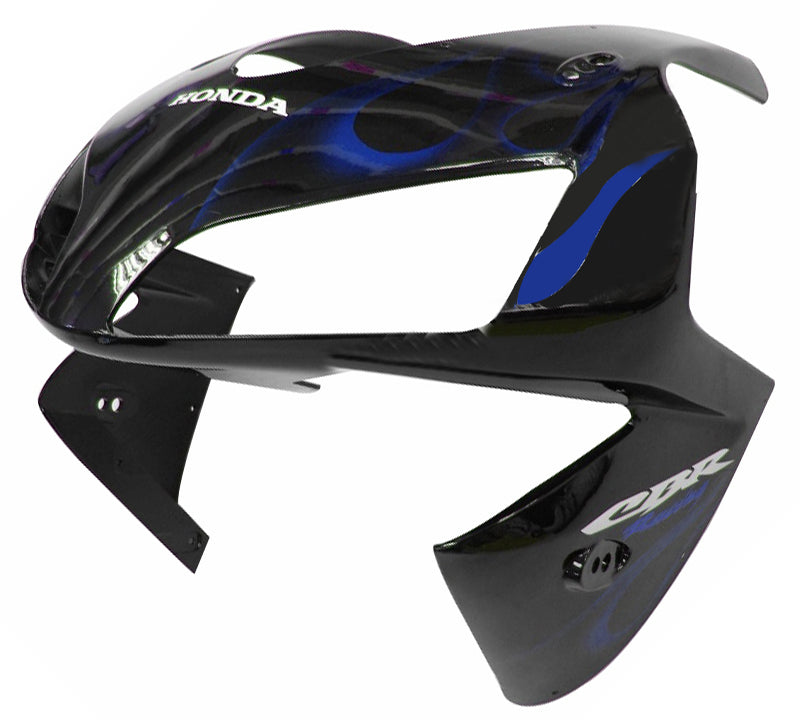 Carenagens 2003-2004 Honda CBR 600 RR Black &amp; Blue Flame Generic