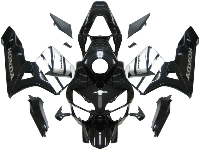 Carenados 2003-2004 Honda CBR 600 RR Negro y Plata CBR Racing Generic