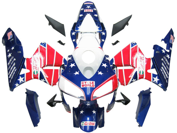 Fairings 2003-2004 Honda CBR 600 RR USA Flagga Castrol Racing Generic