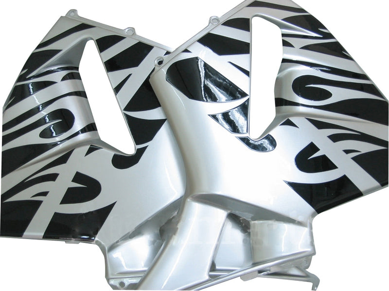 Verkleidungen 2003-2004 Honda CBR 600 RR Silver &amp; Black Flame Generic