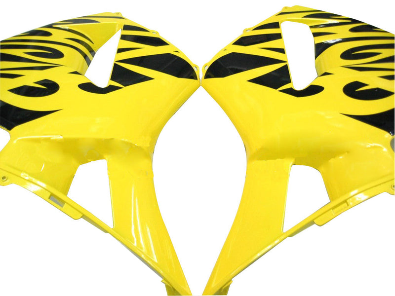 Fairings 2003-2004 Honda CBR 600 RR Yellow & Black Flame Generic