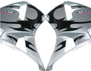 Fairings 2003-2004 Honda CBR 600 RR hopea ja musta Tribal Tatoo Racing Generic