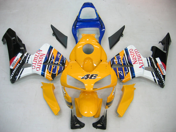 Carenagens 2003-2004 Honda CBR 600 RR Amarelo e Azul #46 N. Azzurro Genérico