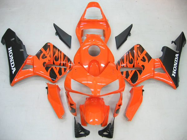 Carenados 2003-2004 Honda CBR 600 RR Naranja y Negro Flame Racing Generic