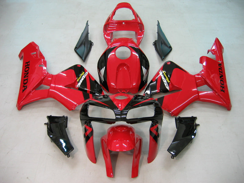 Fairings 2005-2006 Honda CBR 600 RR Rød og svart CBR Honda Generic