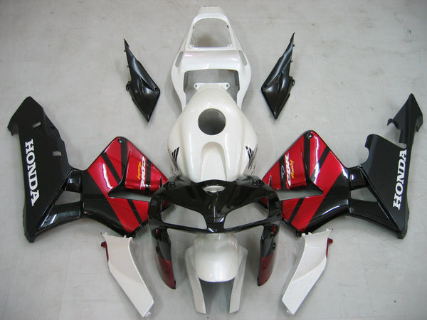 Carenagens 2005-2006 Honda CBR 600 RR Preto Vermelho Prata CBR Genérico