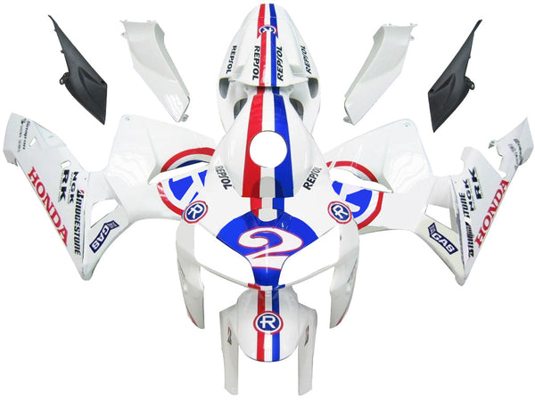 Owiewki 2005-2006 Honda CBR 600 RR Biała No. 2 Repsol Racing Generic