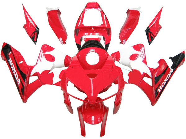 Carenagem 2005-2006 Honda CBR 600 RR Vermelho Branco Preto Tribal CBR Racin Generic