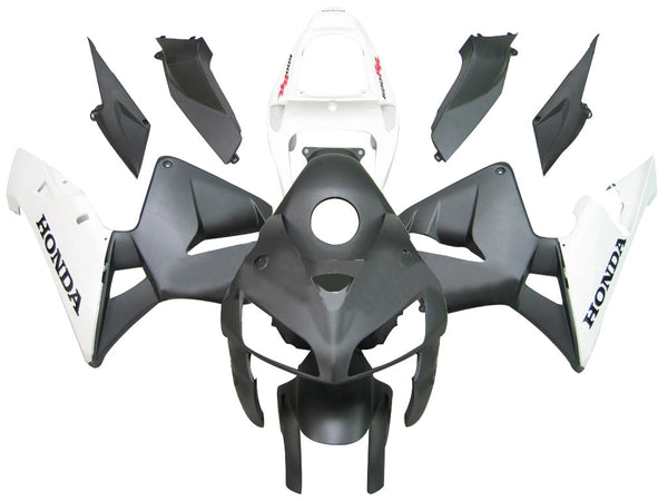 Carenados 2005-2006 Honda CBR 600 RR Mate Negro y Blanco Honda Racing Generic