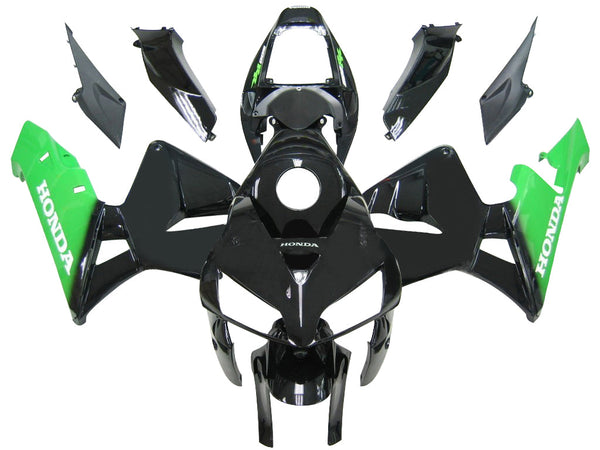 Carenados 2005-2006 Honda CBR 600 RR negro y verde CBR Racing Generic