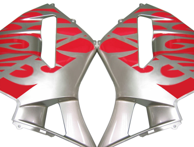 Carenados 2005-2006 Honda CBR 600 RR Plata y Rojo Tribal Genérico