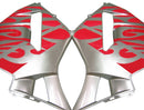 Fairings 2005-2006 Honda CBR 600 RR Silver and Red Tribal Racing Generic