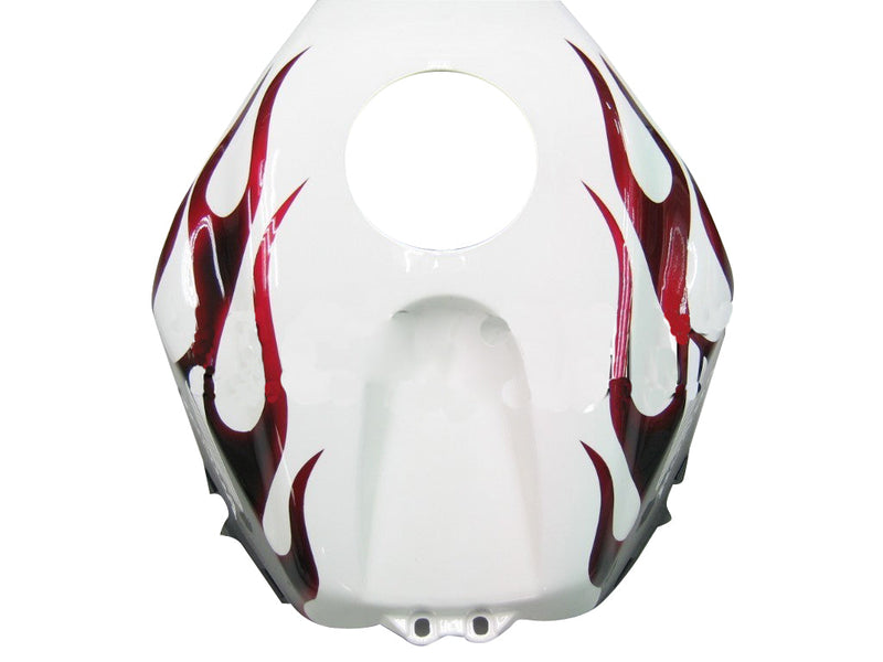 Verkleidungen 2005-2006 Honda CBR 600 RR White Black&amp;Red Flame Generic