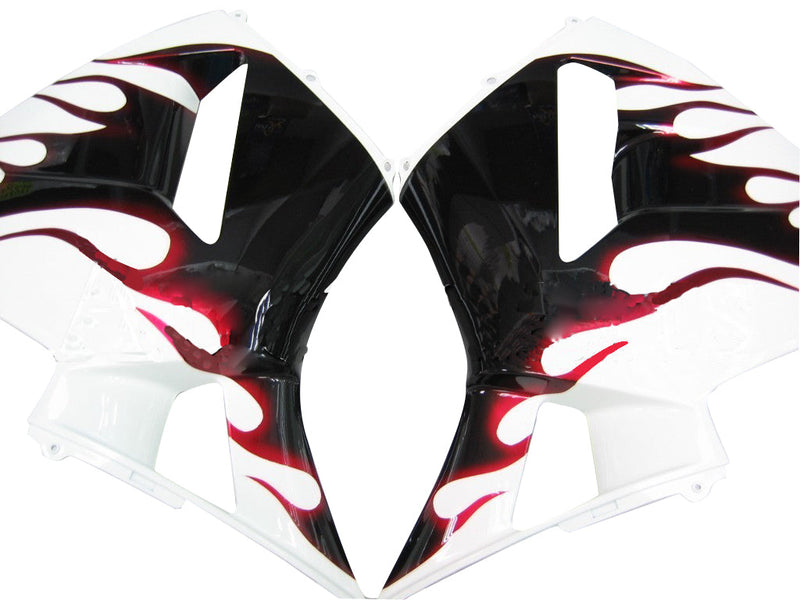 Verkleidungen 2005-2006 Honda CBR 600 RR White Black&amp;Red Flame Generic