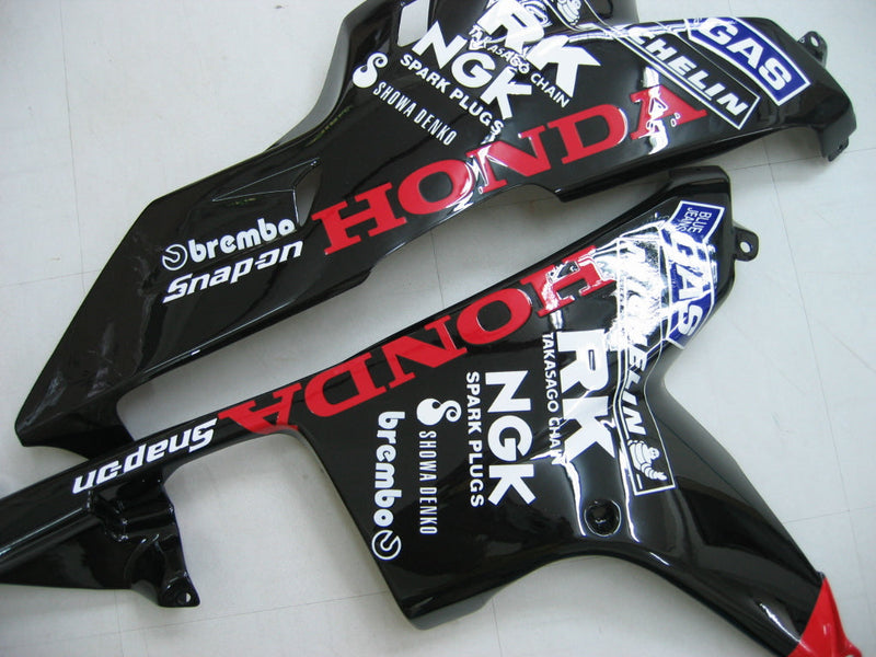 Verkleidungen 2007-2008 Honda CBR 600 RR Schwarz &amp; Orange Repsol Generic