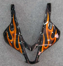 Fairings 2007-2008 Honda CBR 600 RR Black & Orange Flame Generic