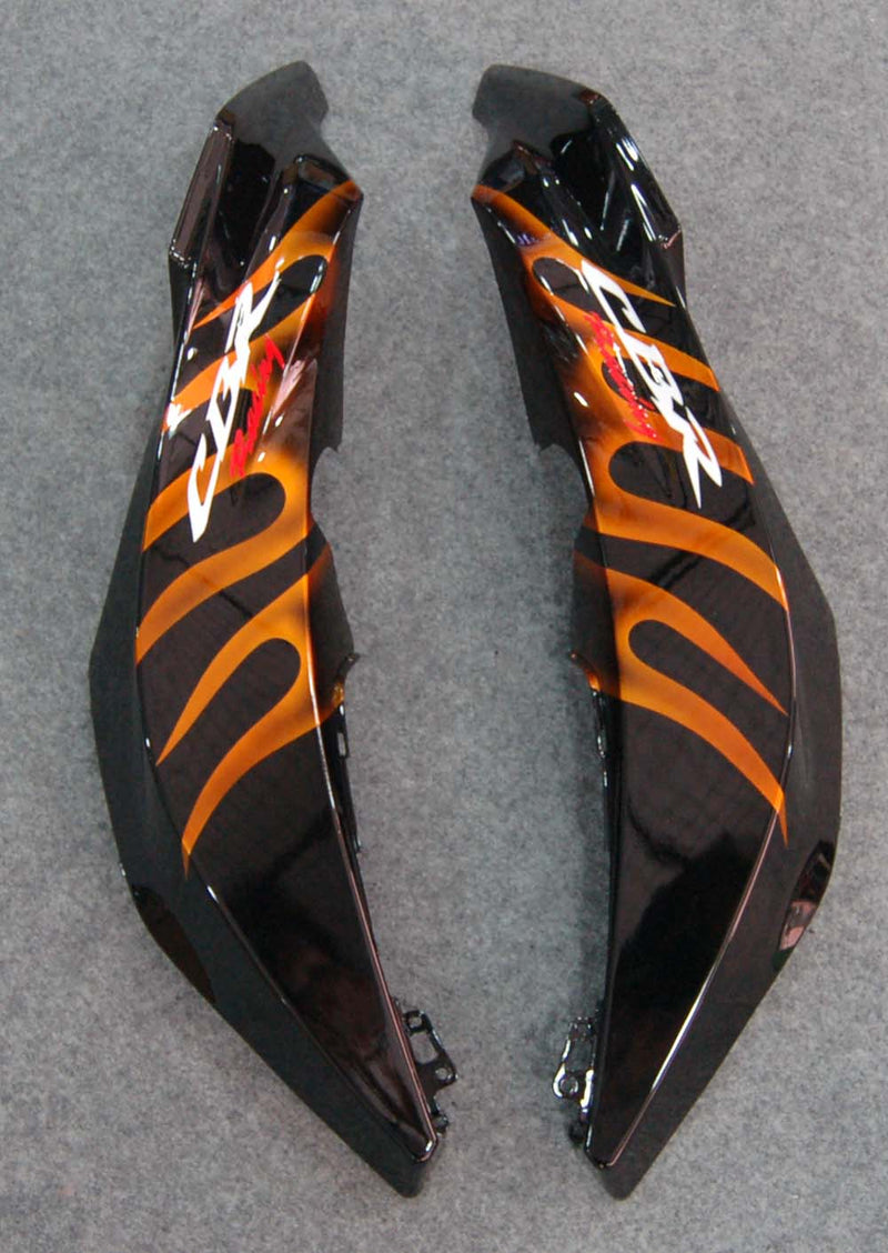 Verkleidungen 2007-2008 Honda CBR 600 RR Black &amp; Orange Flame Generic