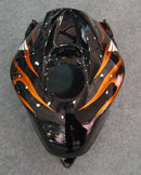 Verkleidungen 2007-2008 Honda CBR 600 RR Black &amp; Orange Flame Racing Generic