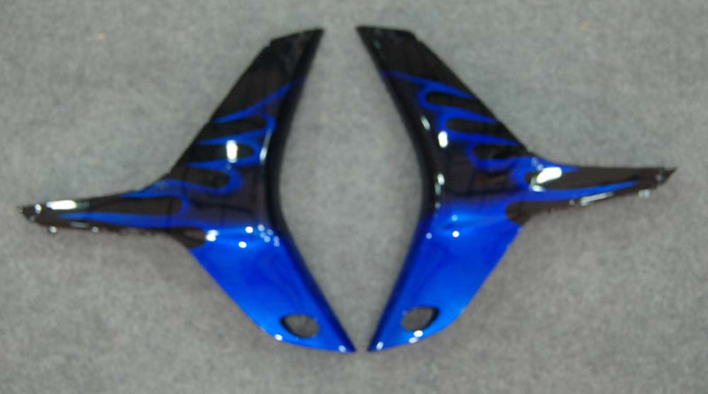 Fairings 2007-2008 Honda CBR 600 RR Black & Blue Flame Racing Generic