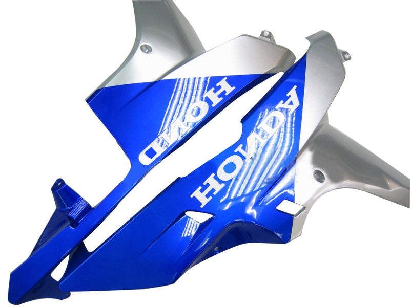 Fairings 2007-2008 Honda CBR 600 RR Silver & Blue Flame Racing Generic