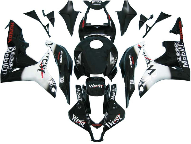 Fairings 2007-2008 Honda CBR 600 RR Black West Generic