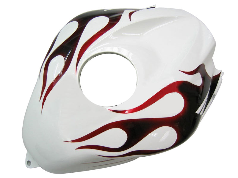 Fairings 2007-2008 Honda CBR 600 RR White Black&Red Flame CBR Generic