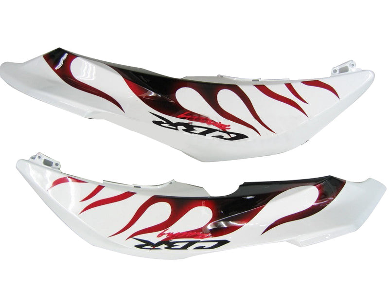 Fairings 2007-2008 Honda CBR 600 RR White Black&Red Flame CBR Generic