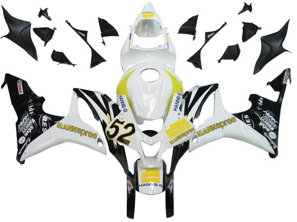 Fairings 2007-2008 Honda CBR 600 RR White No. 52 Hannspree Racing Generic