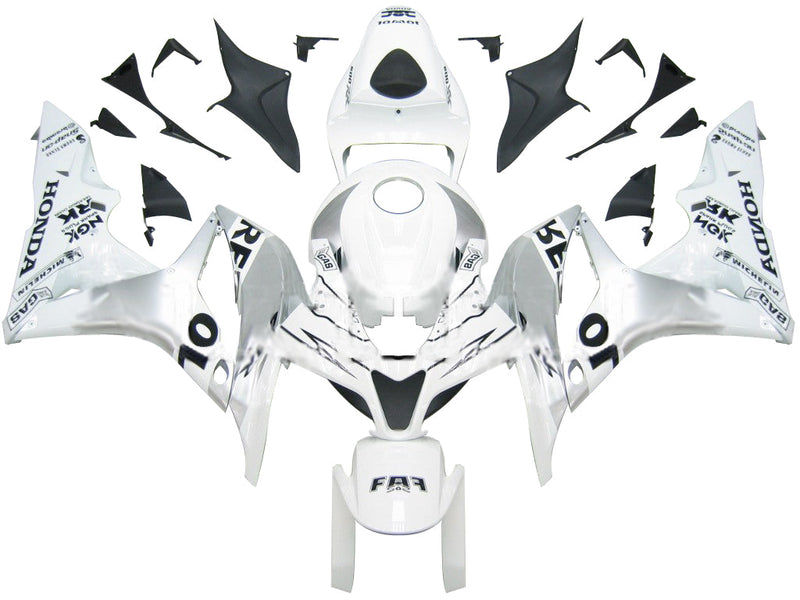 Carenados 2007-2008 Honda CBR 600 RR Plata y Blanco Repsol Genérico