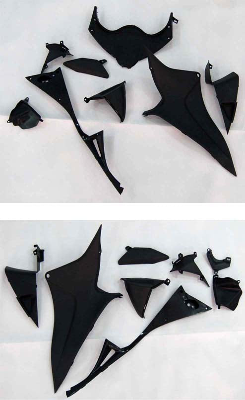 Fairings 2009-2012 Honda CBR 600 RR Röd Vit Svart CBR Racing Generic