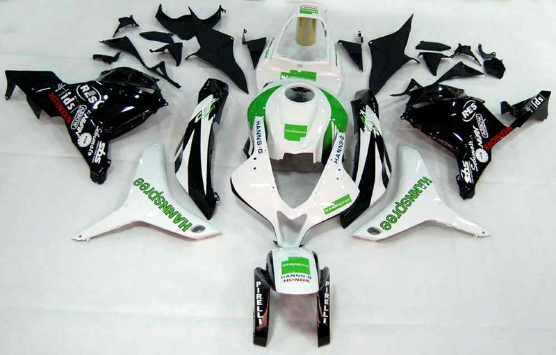 Fairings 2009-2012 Honda CBR 600 RR White & Black Hannspree Generic